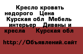 Кресло кровать недорого › Цена ­ 1 000 - Курская обл. Мебель, интерьер » Диваны и кресла   . Курская обл.